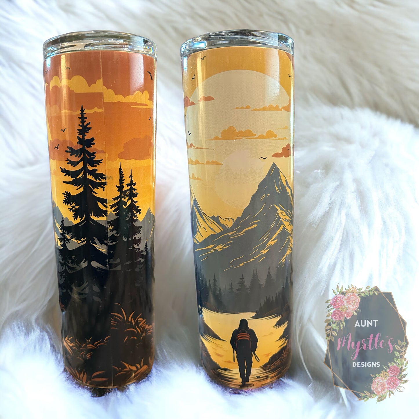 RTS 00594 - Hiking - 30oz skinny tumbler