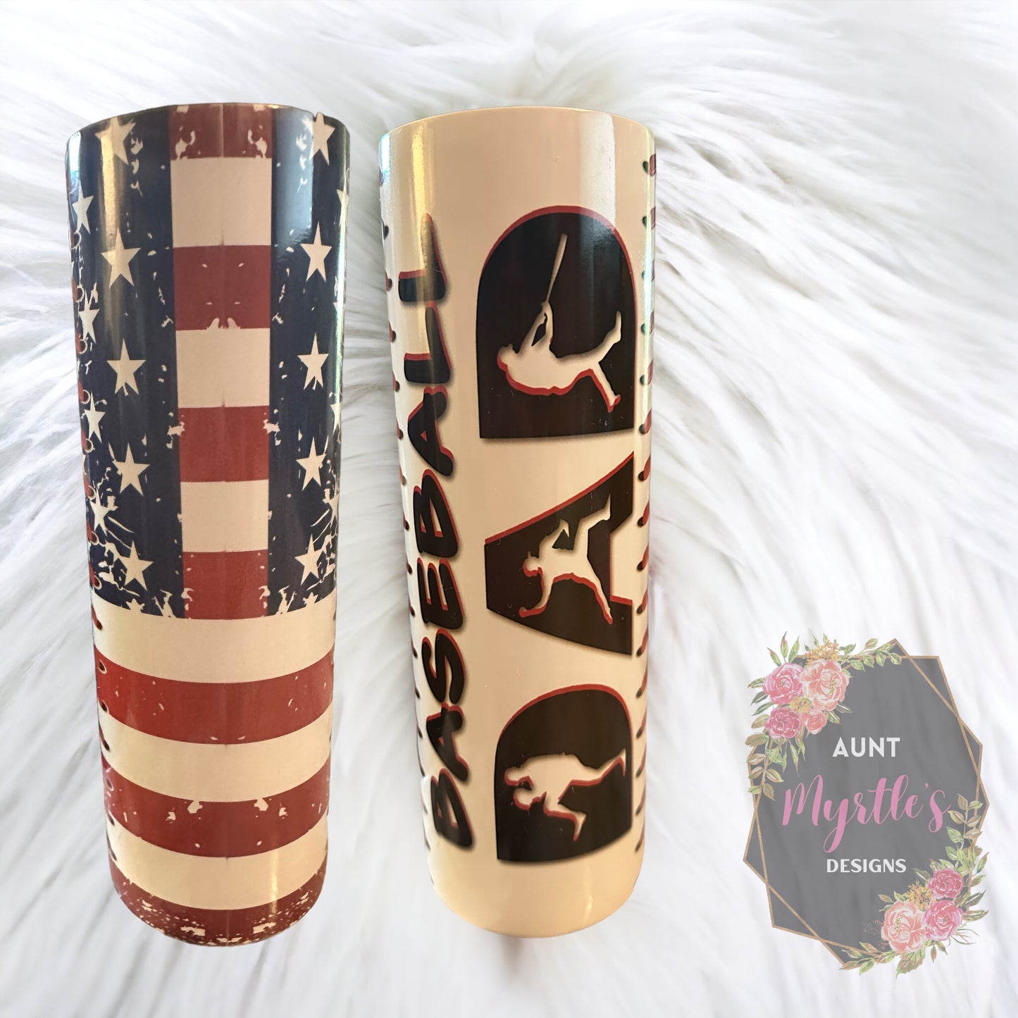 RTS 00596 - Baseball dad - 30oz skinny tumbler