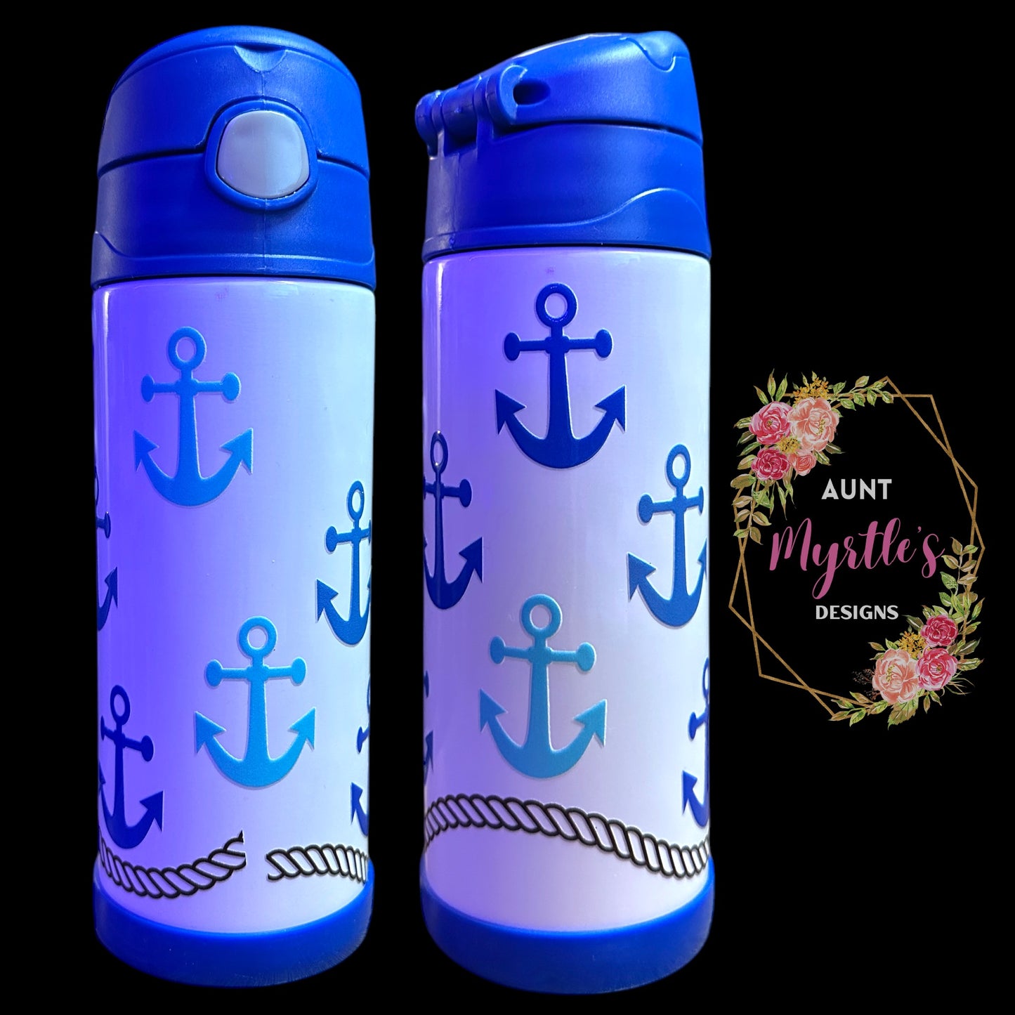 RTS 00715 - Sailor - 12oz blue kids cup