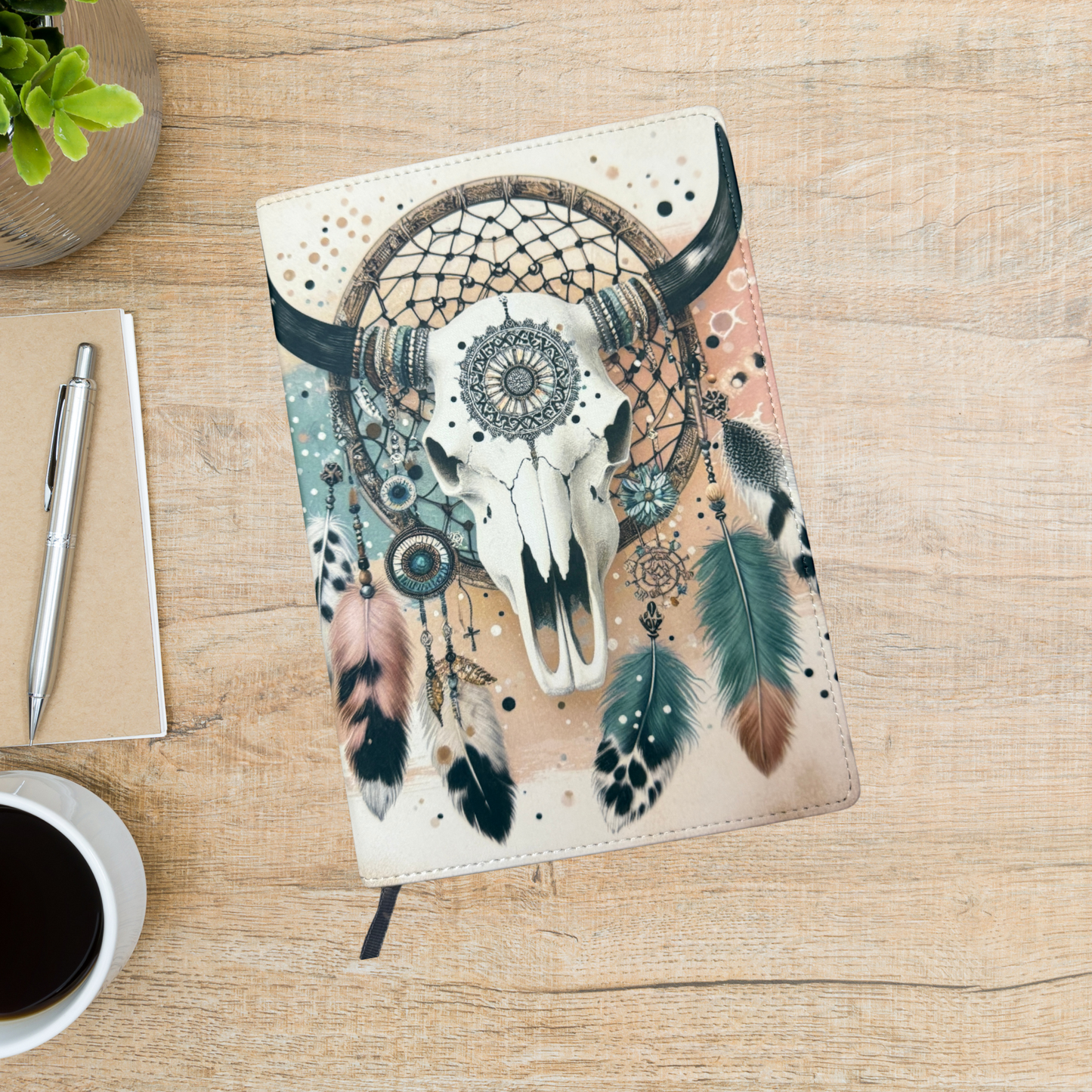 Journal - Dream catcher with skull (A5)