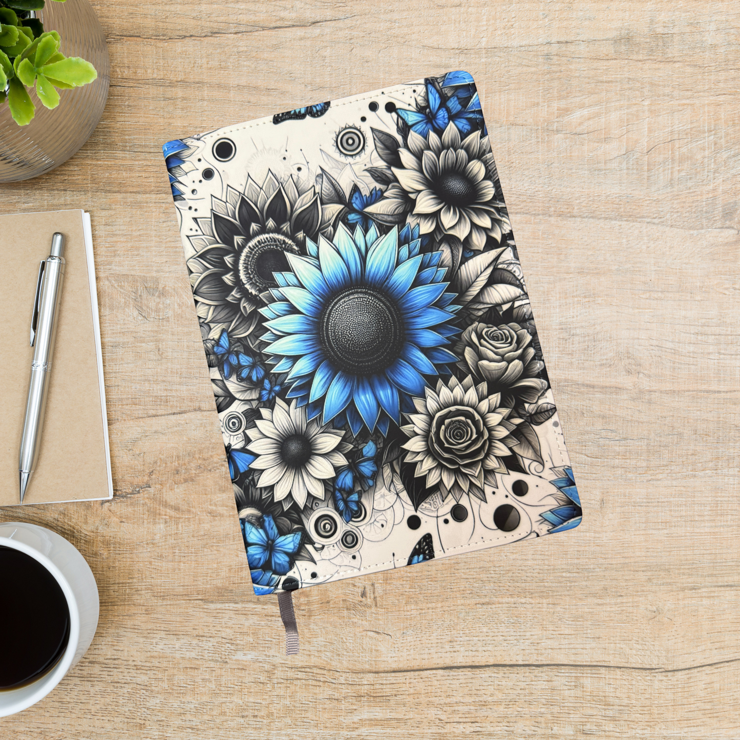 Journal - Blue flower (A5)