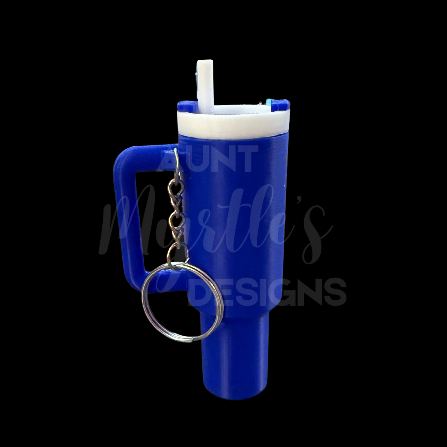 40oz Dupe KeyChain w/Chapstick holder - Dark Blue