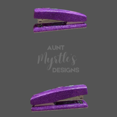 Glittered Stapler - Purple