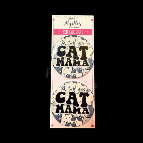 Car Coaster - Cat mama