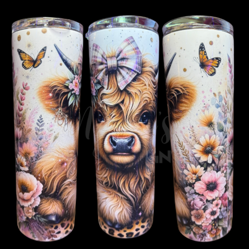 RTS 00836 - Miss Classy in the garden - 30oz skinny tumbler