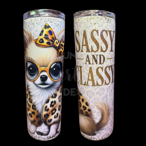 RTS 00835 - Sassy and Classy - 30oz skinny tumbler