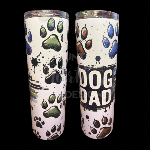 RTS 00834 - Dog Dad - 30oz skinny tumbler
