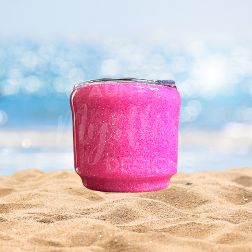 Glittered 4oz Shot Tumbler - Pink