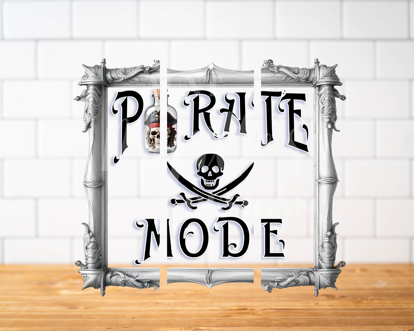 RTS 00702 - Pirate Mode - 20oz skinny tumbler