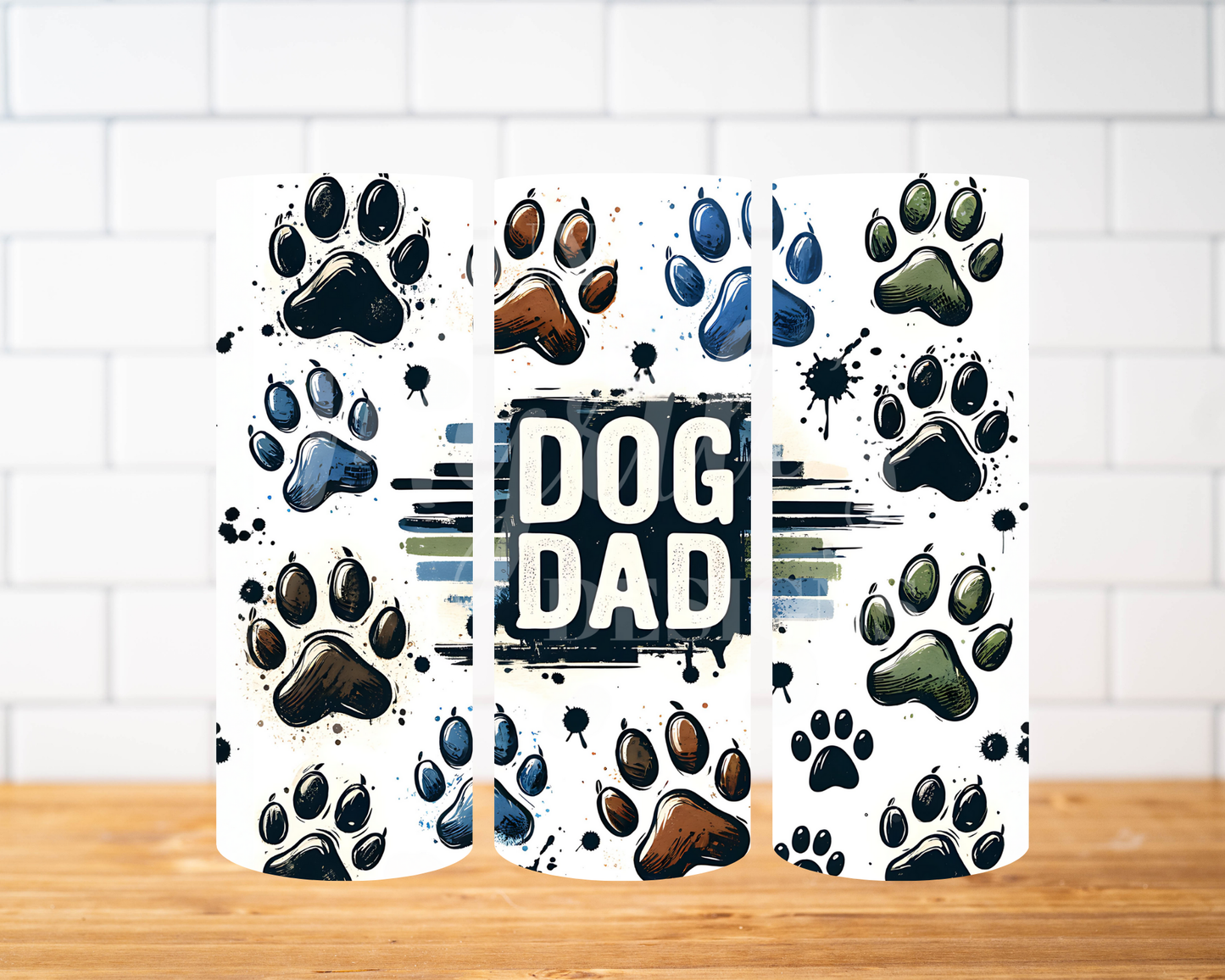 RTS 00834 - Dog Dad - 30oz skinny tumbler