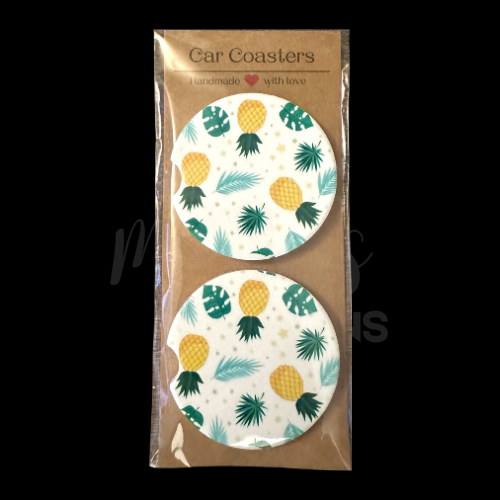 Car Coaster - Pineapples