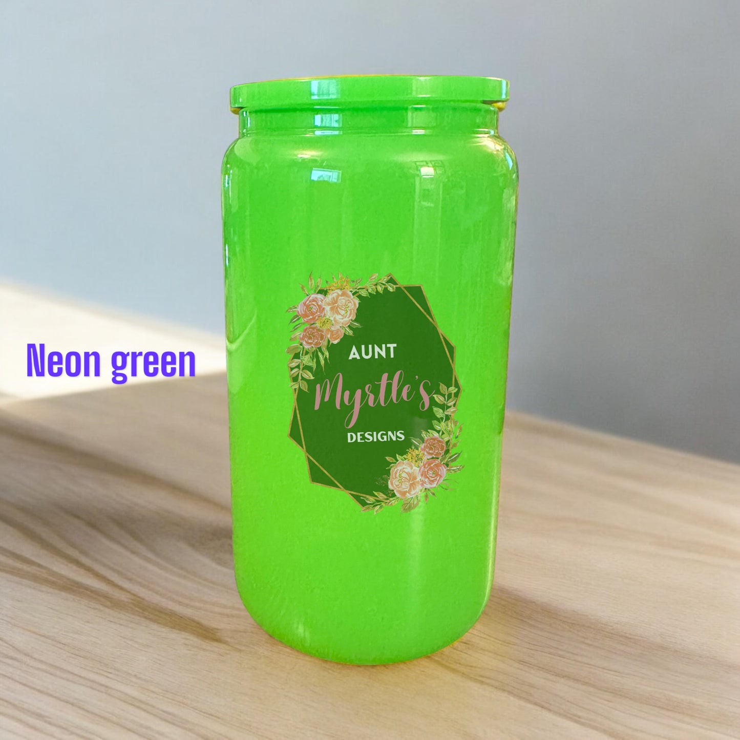 Neon Glass Can - 16oz