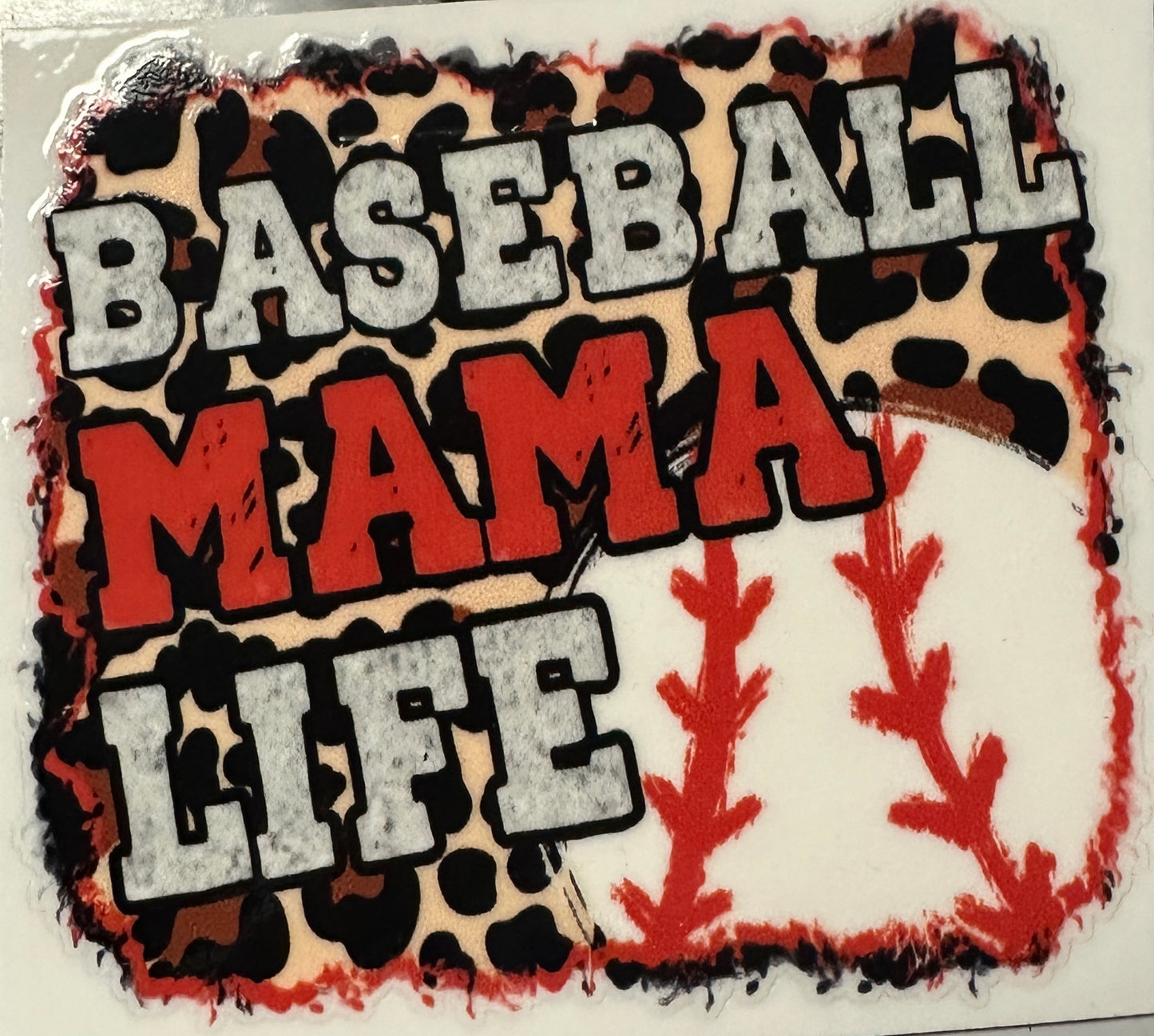 Baseball mama life (decal)