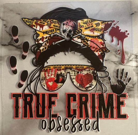 True Crime Obsessed - wide (decal)