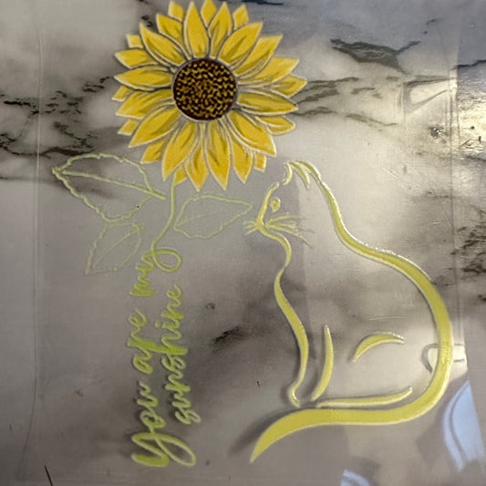 You are my sunshine - cat (decal)