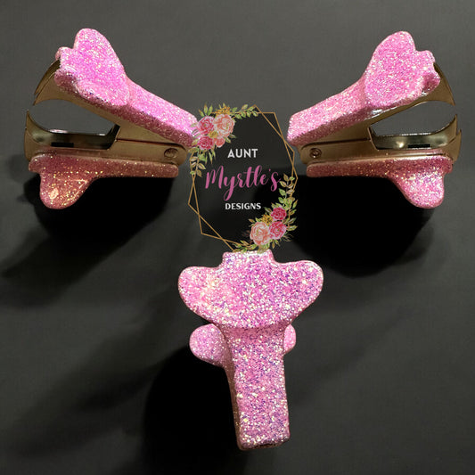 Glittered Staple Remover - Pink
