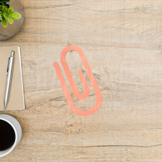 Acrylic bookmark - Coral matte