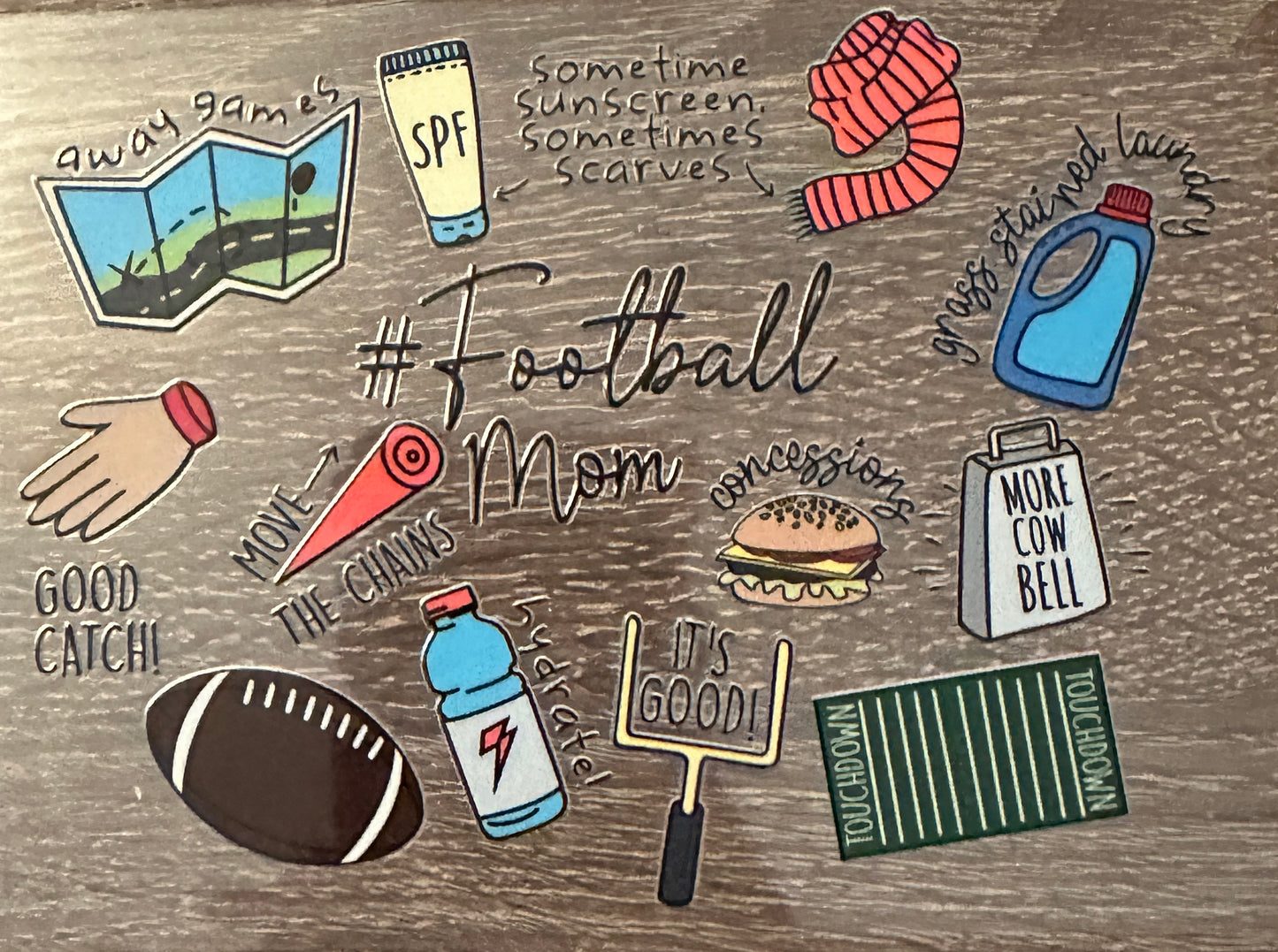 #Football mom sayings (decal)