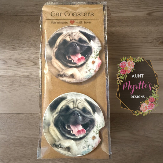 Car Coaster - Pug