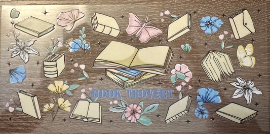 Booktrovert with flowers