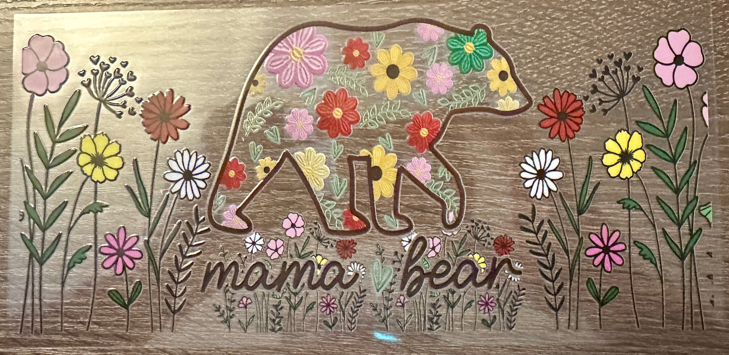 Mama bear w/flowers