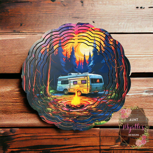 Wind Spinner 00547 - Sunset camper