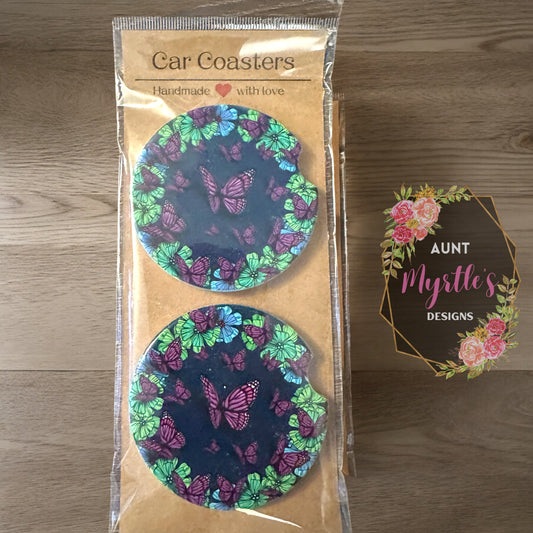 Car Coaster - Butterflies