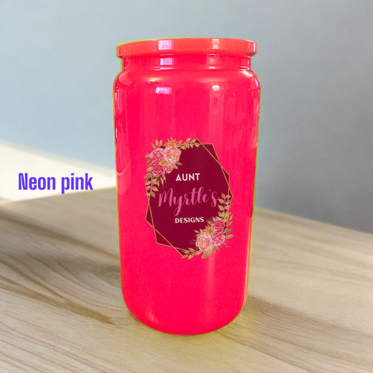 Neon Glass Can - 16oz