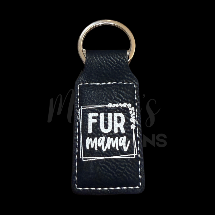 RTS 00856 - Fur mama keychain - black