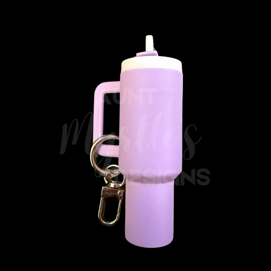 40oz Dupe KeyChain w/Chapstick holder - Light Purple