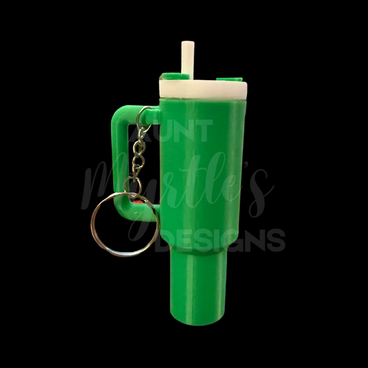 40oz Dupe KeyChain w/Chapstick holder - Green