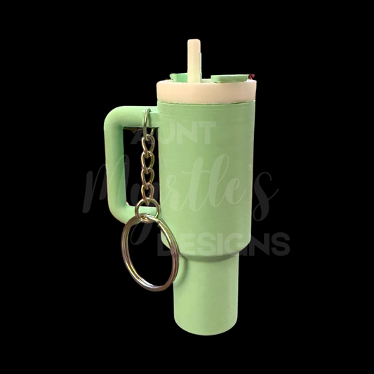 40oz Dupe KeyChain w/Chapstick holder - Mint