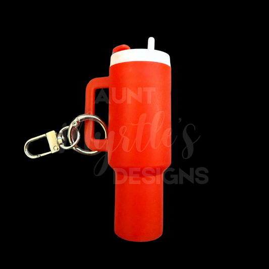 40oz Dupe KeyChain w/Chapstick holder - Red