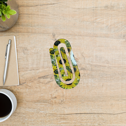 Acrylic bookmark - Sunflowers