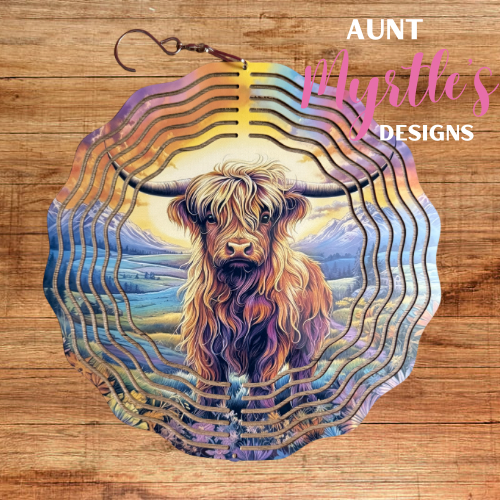 Wind Spinner 00878 - Highland Sunset