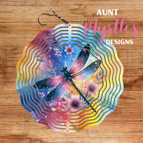 Wind Spinner 00877 - Colorful dragonfly