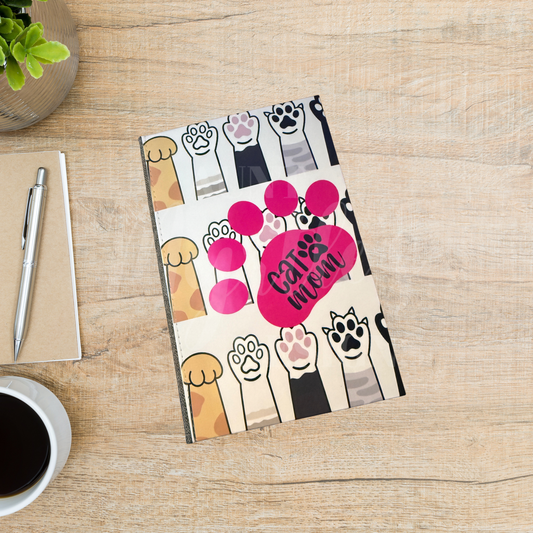 Journal - Pawsitively a cat mom (A5 - Hard Cover)