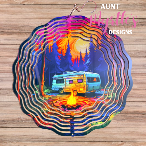 Wind Spinner 00547 - Sunset camper