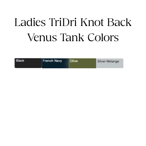 UpLevel Wellness Ladies TriDri Knot Back Venus Tank