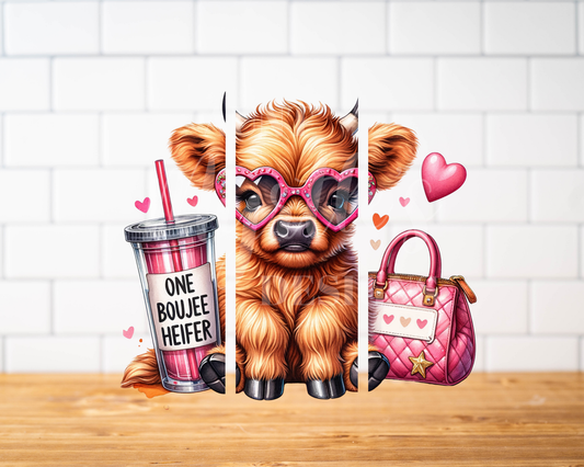 RTS 00742 - One bougie heifer - 30oz skinny tumbler