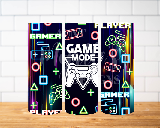 RTS 00897 - Gamer mode - 20oz skinny tumbler