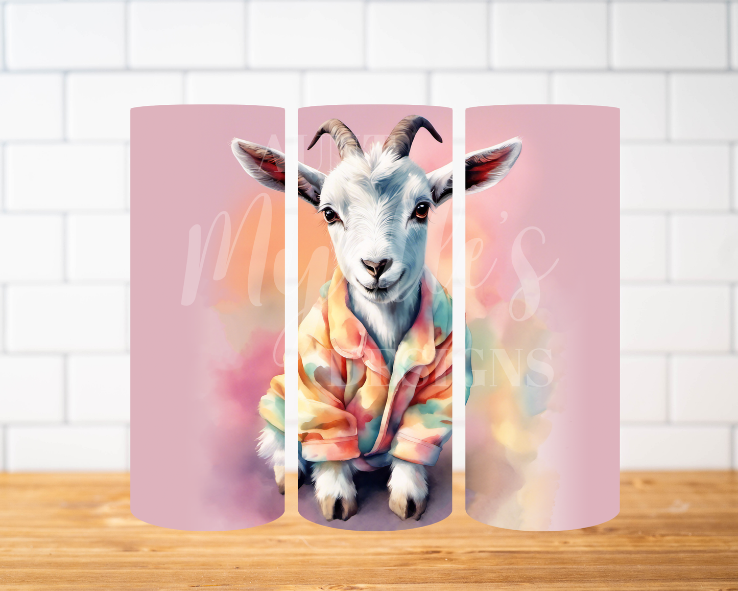 RTS 00922 - PJ goat - 30oz skinny tumbler