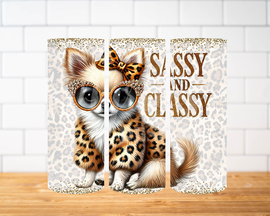 RTS 00835 - Sassy and Classy - 30oz skinny tumbler