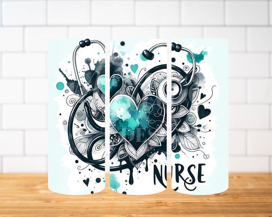 RTS 00927 - Nurse - 30oz skinny tumbler