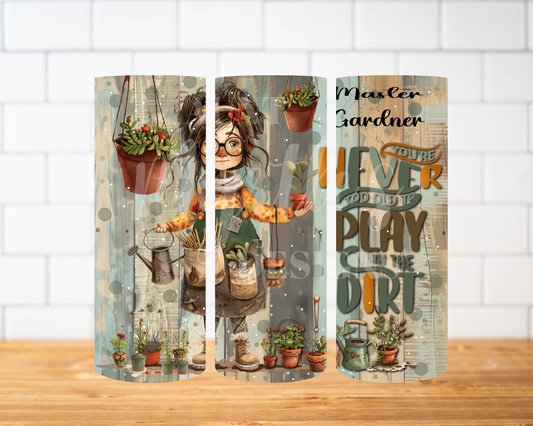 RTS 00866 - Master Gardener - 20oz skinny tumbler