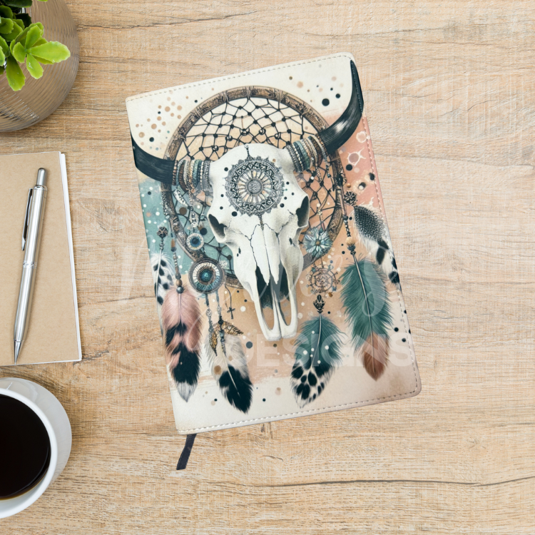 Journal - Dream catcher with skull (A5)
