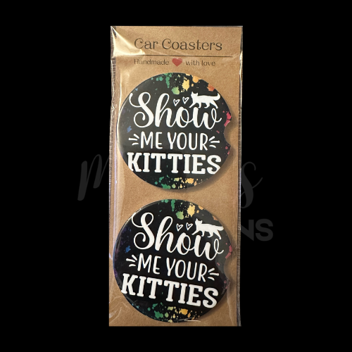 Car Coaster - Show me your kitties