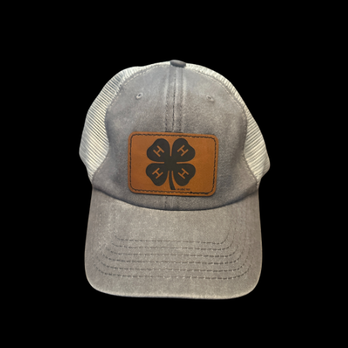 York County 4-H Leather Patch Hat - Mesh Back