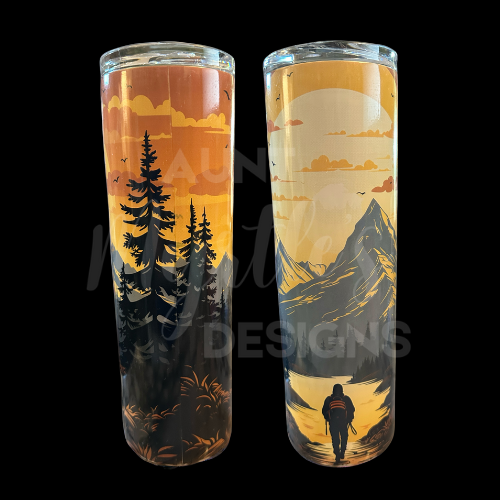 RTS 00594 - Hiking - 30oz skinny tumbler