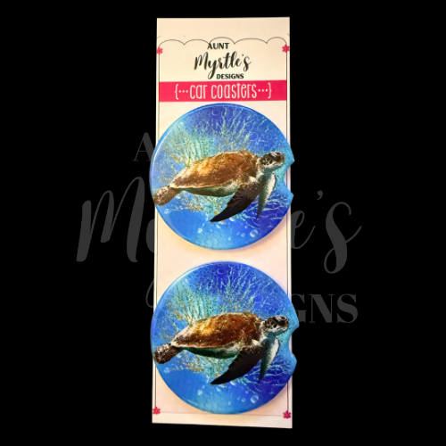 Car Coaster - Seaturtle and coral